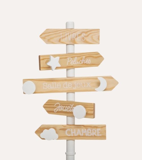 Perchero de Pie Infantil Carteles de MDF
