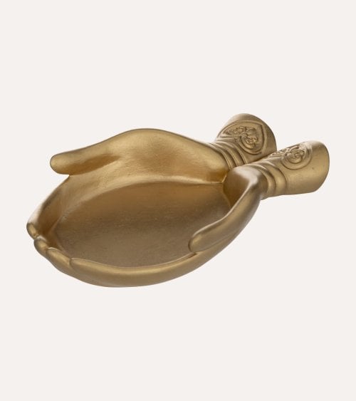 Bandeja Decorativa Manos Jiling de Resina