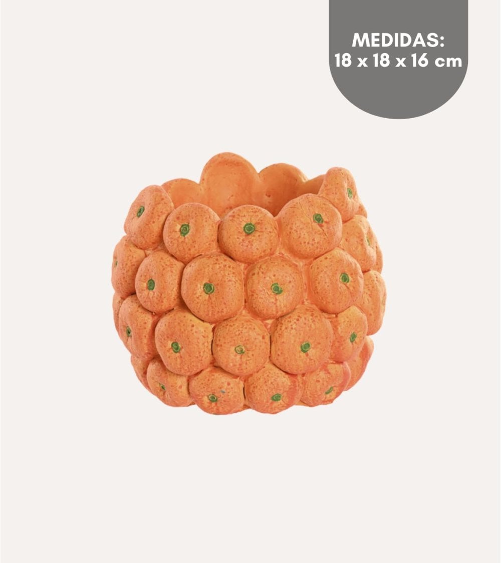 Jarrón de Mandarinas de Cemento