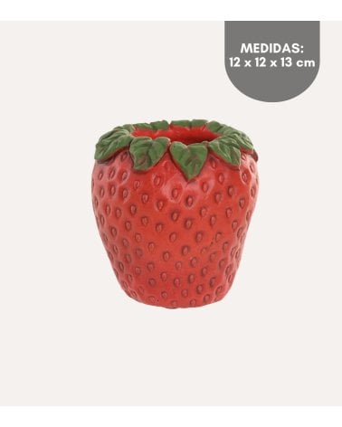 Jarrón de Fresa de Cemento