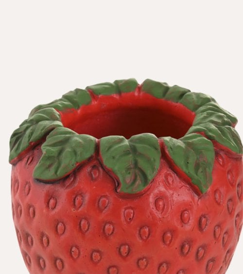Jarrón de Fresa de Cemento