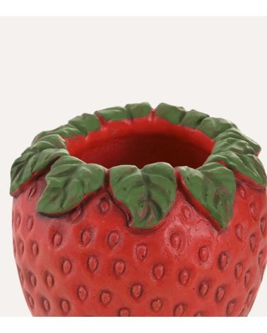 Jarrón de Fresa de Cemento