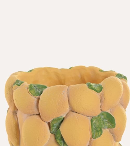 Jarrón de Limones de Cemento