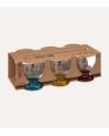 Set de 6 Copas de Vino Arcoiris de Cristal