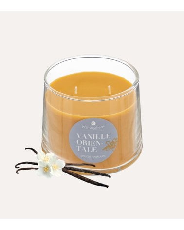 Vela Aromática Doble Izor en Base de Cristal