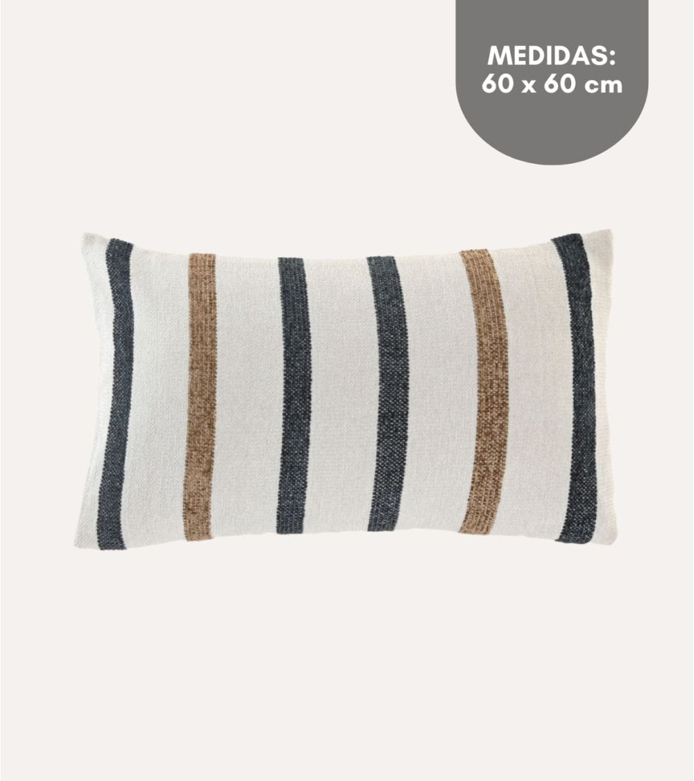 Cojín Velvet Rayas con Relleno de Algodón