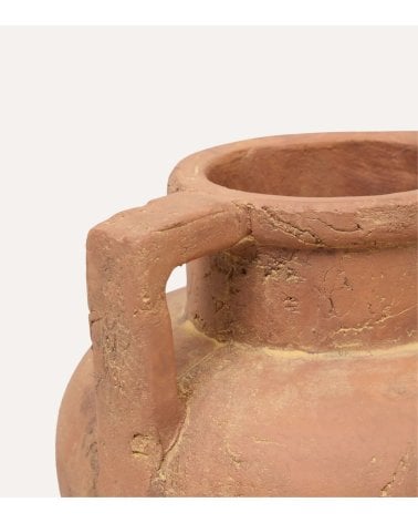 Jarra Decorativa con Asa Romia de Terracota