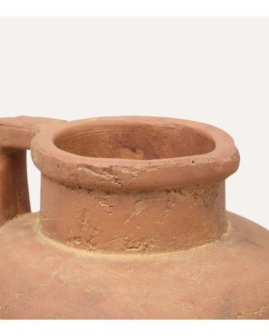 Jarra Decorativa con Asa Romia de Terracota