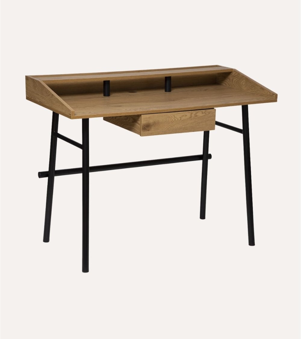 Escritorio Josan con 1 Cajón de MDF y Acero