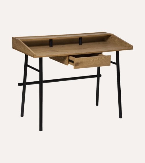 Escritorio Josan con 1 Cajón de MDF y Acero