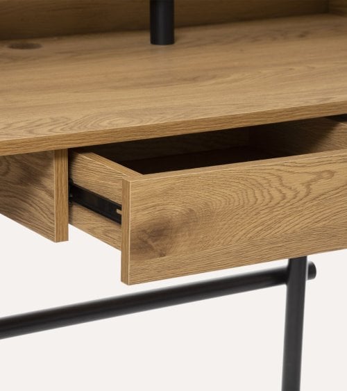 Escritorio Josan con 1 Cajón de MDF y Acero