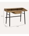 Escritorio Josan con 1 Cajón de MDF y Acero