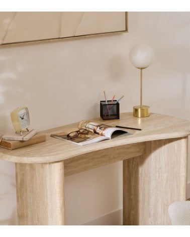 Escritorio Anaya Efecto Travertino de MDF