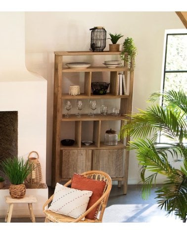Librería Banila de Madera de Acacia