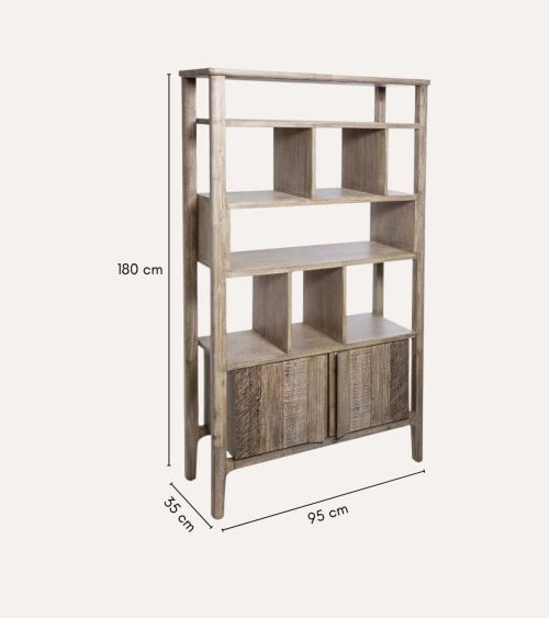 Librería Banila de Madera de Acacia