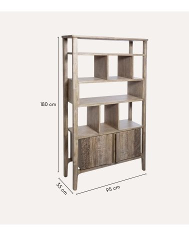 Librería Banila de Madera de Acacia