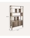 Librería Banila de Madera de Acacia