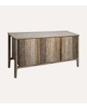 Aparador Banila con 3 Puertas de Madera de Acacia