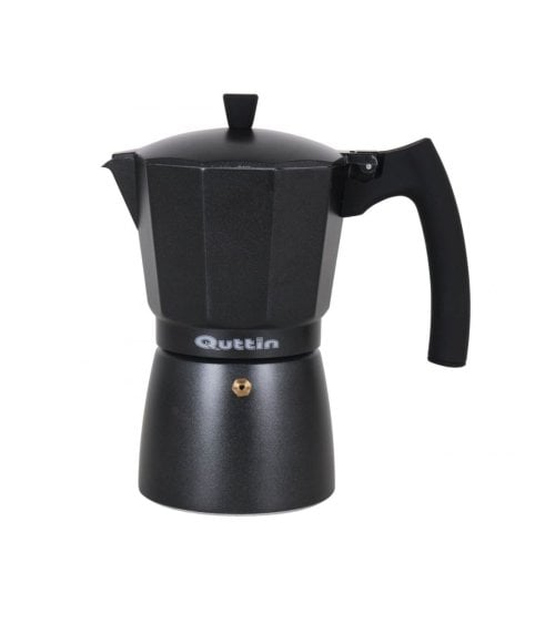 Cafetera Italiana de Aluminio Darkblack para Inducción-1