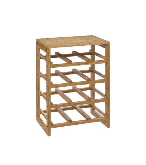 Botellero de Pie de Madera de Bambú Linha-3