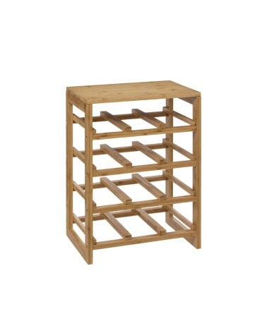 Botellero de Pie de Madera de Bambú Linha-3