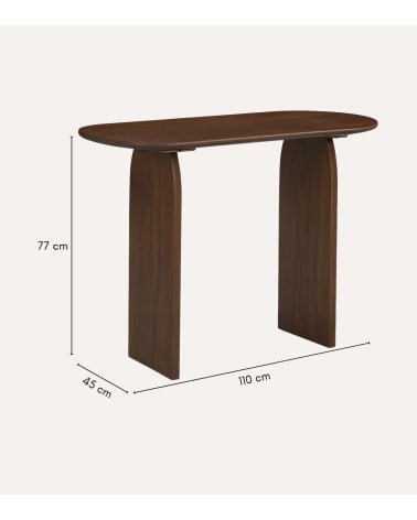 Consola Isana de Madera de Acacia