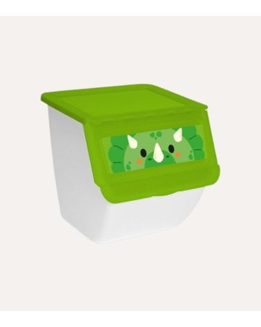 Contenedor Apilable Dinosaurio de Almacenamiento de Plástico