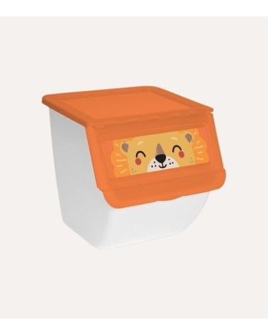 Contenedor Apilable León de Almacenamiento de Plástico