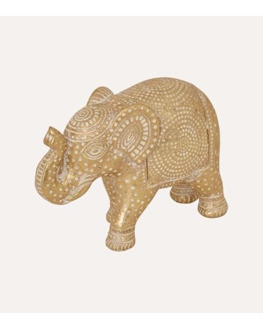 Figura Decorativa Elefante Gajah de Poliresina