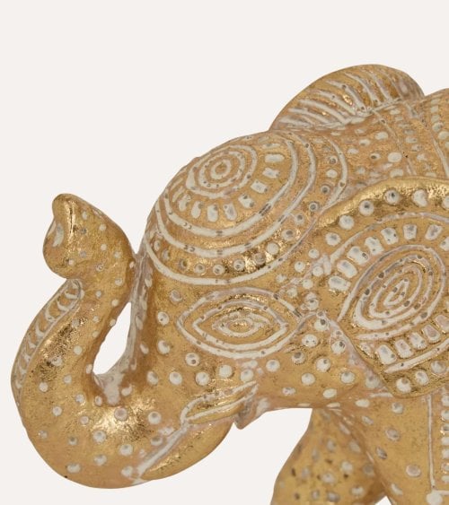 Figura Decorativa Elefante Gajah de Poliresina