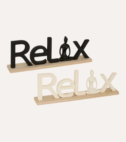 Figura Decorativa Relax Yoga de MDF
