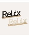 Figura Decorativa Relax Yoga de MDF