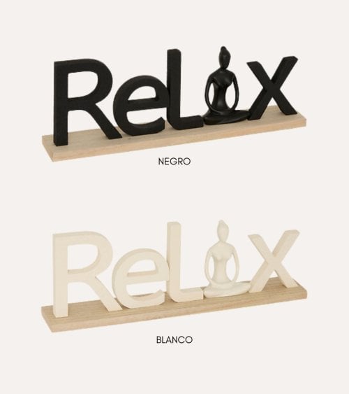 Figura Decorativa Relax Yoga de MDF