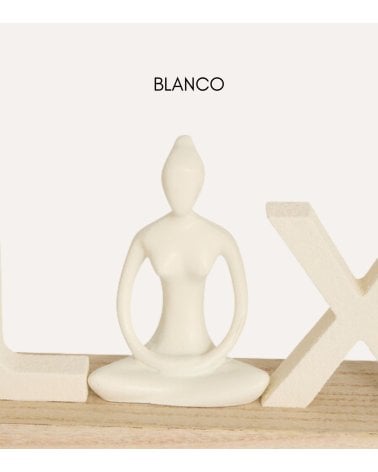 Figura Decorativa Relax Yoga de MDF