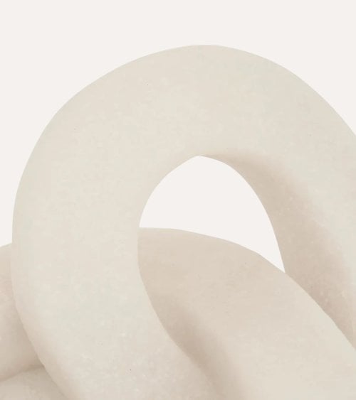 Figura Decorativa Nudo Corazón Abstracto de Poliresina