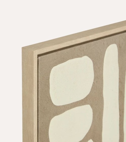 Cuadro Lienzo Marcella con Relieve de MDF