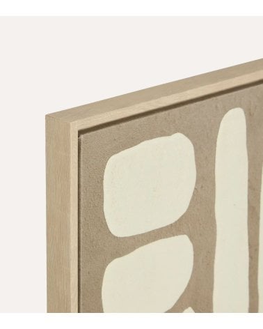 Cuadro Lienzo Marcella con Relieve de MDF