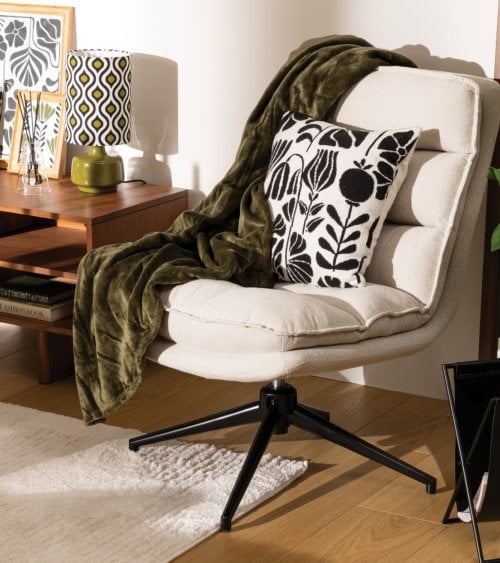 Silla Giratoria Harper de Acero y Poliéster