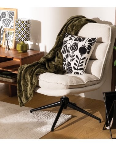 Silla Giratoria Harper de Acero y Poliéster