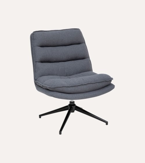 Silla Giratoria Harper de Acero y Poliéster