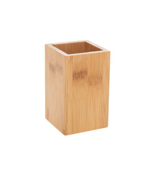 Juego de Baño con 3 Accesorios de Madera de Bambú -4