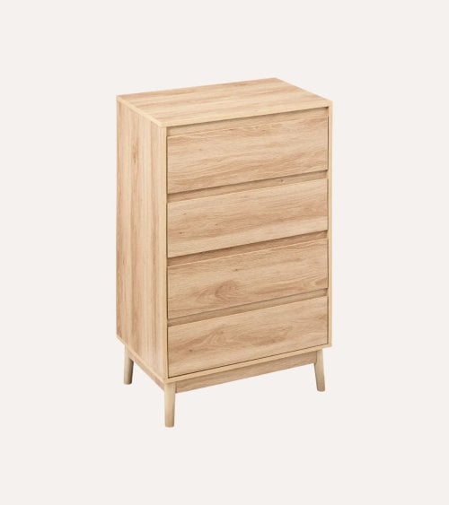 Cómoda Abana con 4 Cajones de MDF