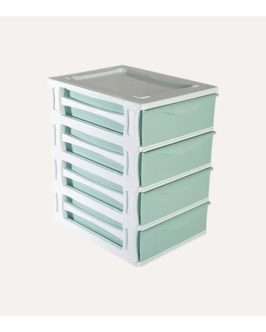 Cajonera Kremlin con 4 Cajones de Plástico