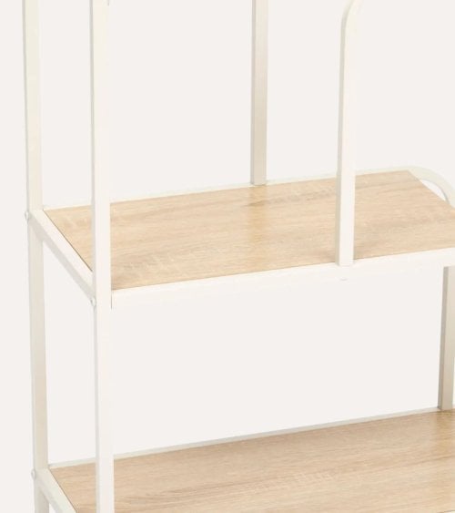 Estantería Curvy con 4 Niveles de Metal y MDF