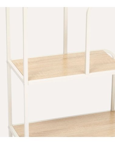 Estantería Curvy con 4 Niveles de Metal y MDF