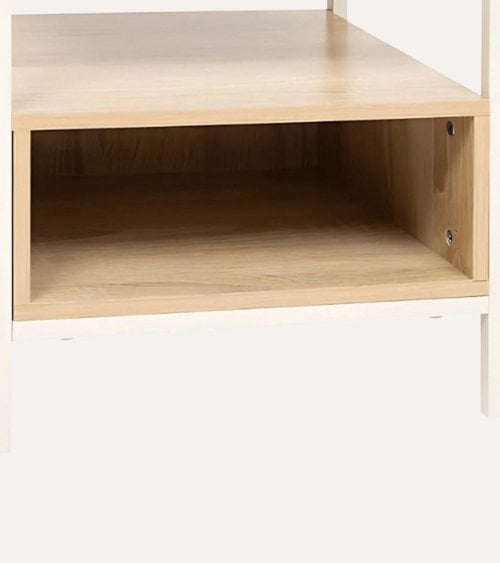 Mesita de Noche Curvy de Metal y MDF