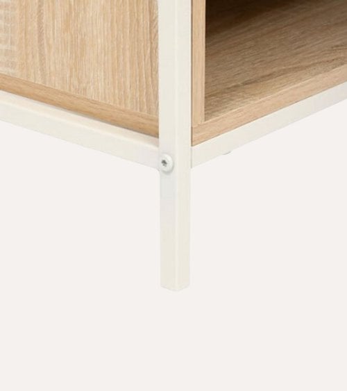 Mesita de Noche Curvy de Metal y MDF