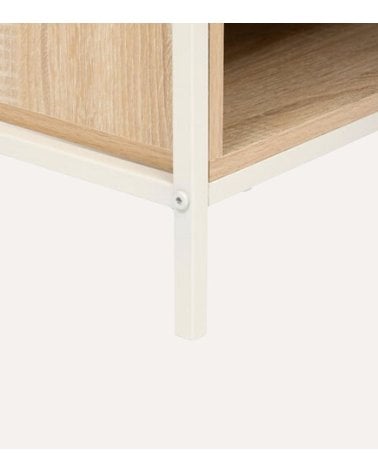 Mesita de Noche Curvy de Metal y MDF