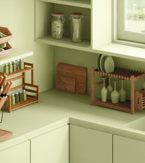 Set de 2 Tabla de Corte Esquinas Redondeadas de Bambú