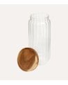 Tarro Harmony de Vidrio con Tapa de Madera de Acacia